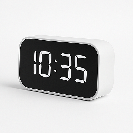 Smart Digital Clock with LED Display & Temperature Sensor