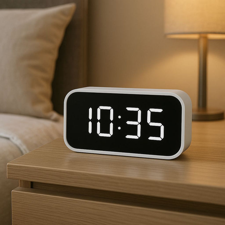 Smart Digital Clock with LED Display & Temperature Sensor