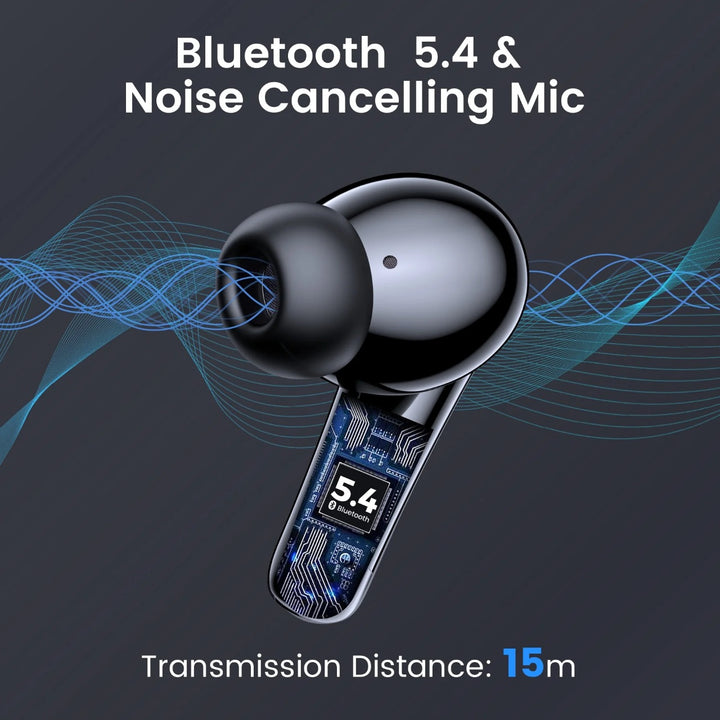 TWS Wireless Earbuds Bluetooth 5.4 – Noise Cancelling, Game/Music Mode, 60H Battery