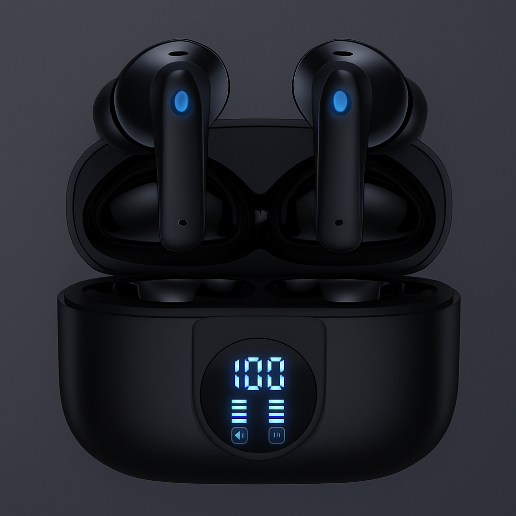 TWS Wireless Earbuds Bluetooth 5.4 – Noise Cancelling, Game/Music Mode, 60H Battery